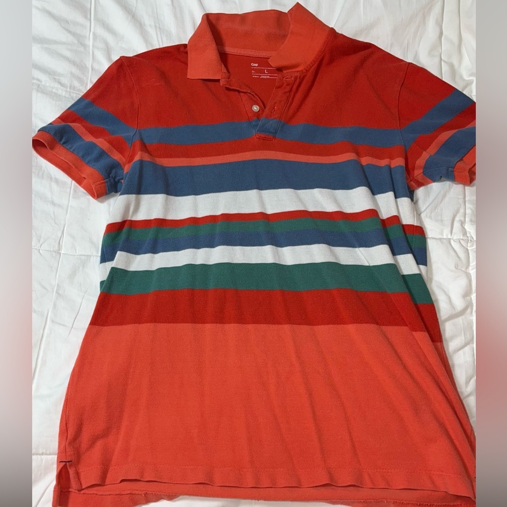 Men’s gap brand striped polo